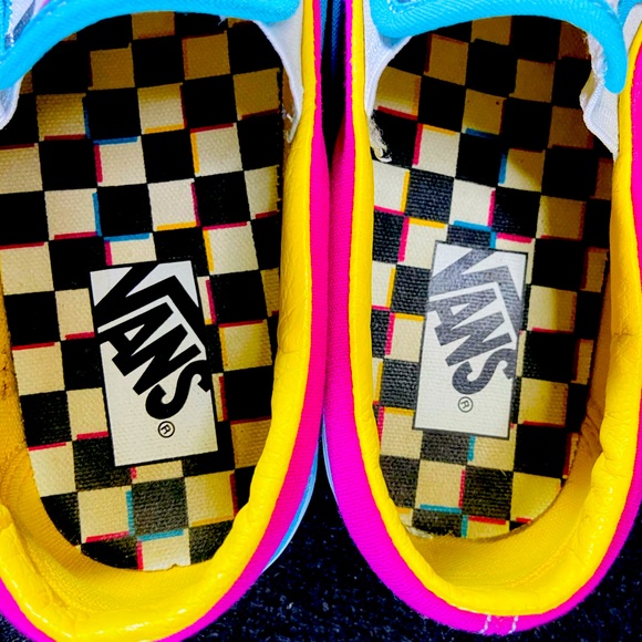 Unisex slip-on checkerboard multi color block - Picture 9 of 9